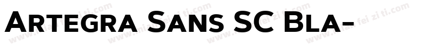 Artegra Sans SC Bla字体转换